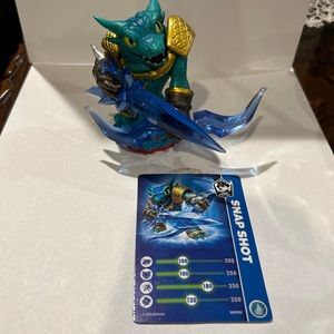 Skylanders Trap Team Master Figure Character Snap Shot Activision Card Code.